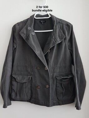 UK2LA Urban Behaviour Military Utility Jacket Charcoal Olive Lightweight